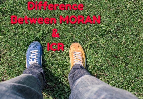 Difference between MORAN and ICR